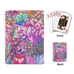 Trippy Forest Full Version Playing Cards Single Design by okhismakingart