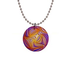 Electric Field Art Lii 1  Button Necklace by okhismakingart
