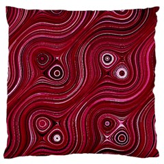 Electric Field Art Xxxviii Large Cushion Case (one Side) by okhismakingart