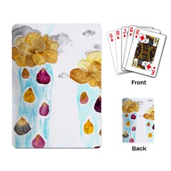 Rose Petal Shower Playing Cards Single Design by okhismakingart
