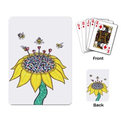 Bees At Work  Playing Cards Single Design by okhismakingart