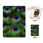 Peacock Feathers Playing Cards Single Design Back