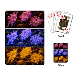 Primary Color Queen Anne s Lace Playing Cards Single Design by okhismakingart