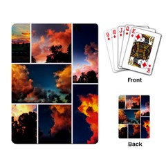 Sunset Collage Ii Playing Cards Single Design by okhismakingart