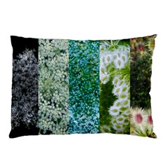 Queen Annes Lace Vertical Slice Collage Pillow Case by okhismakingart