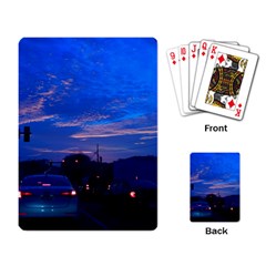 Blue Highway Playing Cards Single Design by okhismakingart
