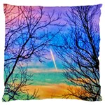 Pastel Plane Take-Off Large Flano Cushion Case (Two Sides) Front