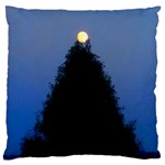 Tree and Moon Large Flano Cushion Case (Two Sides) Back