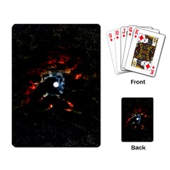 Moon Supernova Playing Cards Single Design by okhismakingart