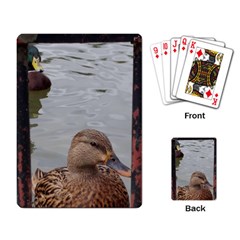Framed Ducks Playing Cards Single Design by okhismakingart