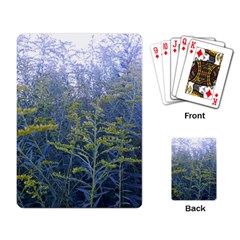 Blue Goldenrod Playing Cards Single Design by okhismakingart