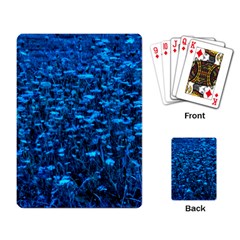 Blue Queen Anne s Lace Hillside Playing Cards Single Design by okhismakingart