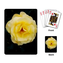 Pale Yellow Rose Playing Cards Single Design by okhismakingart