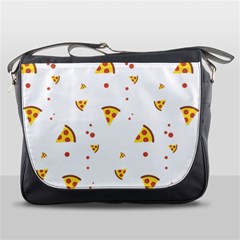 Pizza Pattern Pepperoni Cheese Funny Slices Messenger Bag by genx