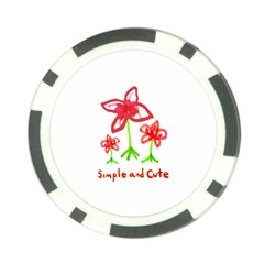 Flowers And Cute Phrase Pencil Drawing Poker Chip Card Guard by dflcprintsclothing