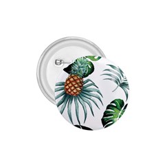 Pineapple Tropical Jungle Giant Green Leaf Watercolor Pattern 1 75  Buttons by genx