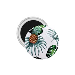 Pineapple Tropical Jungle Giant Green Leaf Watercolor Pattern 1 75  Magnets by genx