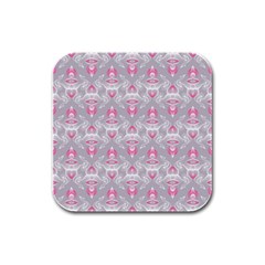 Seamless Pattern Background Rubber Square Coaster (4 Pack)  by HermanTelo
