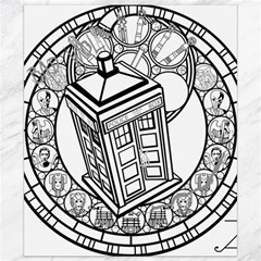 Bad Wolf Tardis Art Drawing Doctor Who Canvas 8  X 10  by Sudhe