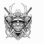 Drawing Samurai Tattoo Sketch Japanese Samurai Small Garden Flag (Two Sides) Front