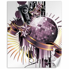 Nightclub Disco Ball Dj Dance Speaker Canvas 16  X 20  by Sudhe