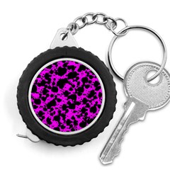 Black And Pink Leopard Style Paint Splash Funny Pattern Measuring Tape by yoursparklingshop