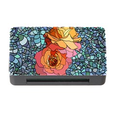 Pattern Rose Yellow Background Memory Card Reader With Cf by Pakrebo