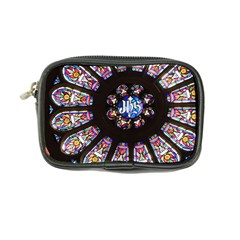 Rosette Stained Glass Window Church Coin Purse by Pakrebo