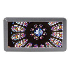 Rosette Stained Glass Window Church Memory Card Reader (mini) by Pakrebo
