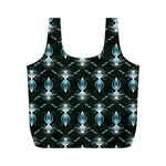 Seamless Pattern Background Black Full Print Recycle Bag (M) Front