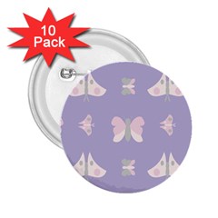 Butterfly Butterflies Merry Girls 2 25  Buttons (10 Pack)  by HermanTelo