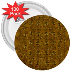 Freedom And Spectacular Butterflies 3  Buttons (100 Pack)  by pepitasart