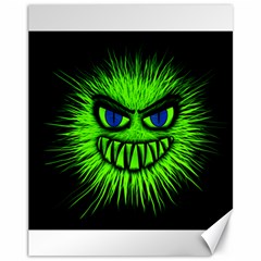 Monster Green Evil Common Canvas 11  X 14  by HermanTelo