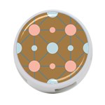 Planets Planet Around Rounds 4-Port USB Hub (Two Sides) Front