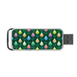 Tulips Seamless Pattern Background Portable USB Flash (Two Sides) Back