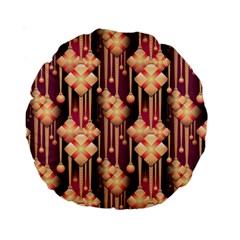 Seamless Pattern Plaid Standard 15  Premium Round Cushions by HermanTelo