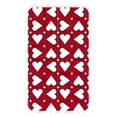 Graphic Heart Pattern Red White Memory Card Reader (rectangular) by HermanTelo