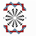 Star Illusion Mandala Large Garden Flag (Two Sides) Front