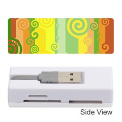 Ring Kringel Background Abstract Yellow Memory Card Reader (stick) by HermanTelo