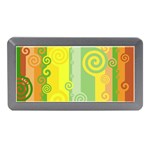 Ring Kringel Background Abstract Yellow Memory Card Reader (Mini) Front