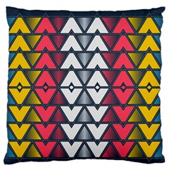 Background Colorful Geometric Unique Large Flano Cushion Case (two Sides) by HermanTelo