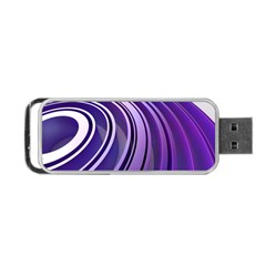 Circle Concentric Render Metal Portable Usb Flash (one Side) by HermanTelo