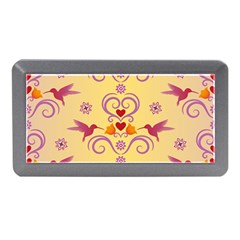 Pattern Bird Flower Memory Card Reader (mini) by HermanTelo