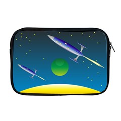 Rocket Spaceship Space Apple Macbook Pro 17  Zipper Case by HermanTelo