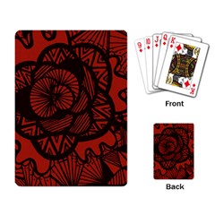 Background Abstract Red Black Playing Cards Single Design by Pakrebo