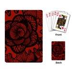 Background Abstract Red Black Playing Cards Single Design Back