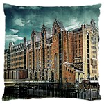Architecture City Building Travel Large Flano Cushion Case (Two Sides) Back