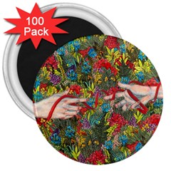Touch Watercolor Xie Shihong Art 3  Magnets (100 Pack) by Pakrebo