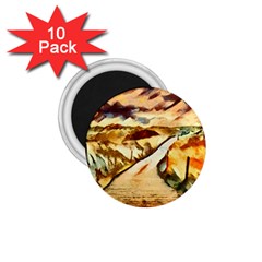 Painting Expressive Colors Texture 1 75  Magnets (10 Pack)  by Pakrebo