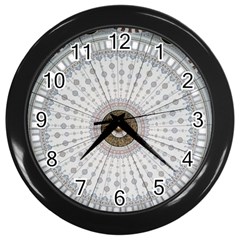 Cami Texture Pattern Architecture Wall Clock (black) by Pakrebo